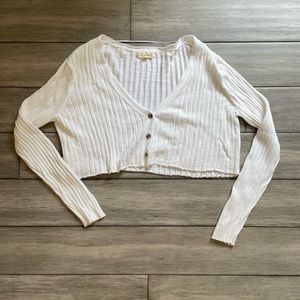 White PacSun cardigan, size small